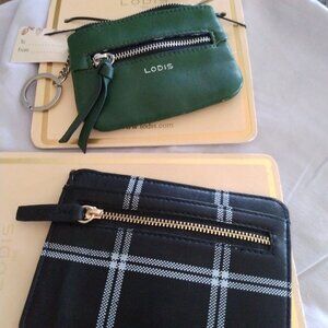 2 Lodis Credit card/change/money holders